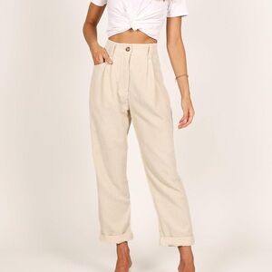 Petal & Pup Beige Ankle Pants